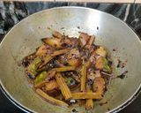 A picture of step 6 of Drumstick pumpkin sabzi.