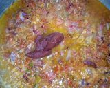 A picture of step 3 of Irish potatoes pottage.