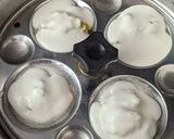 A picture of step 2 of Red potato stuffed idlis.