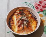 Foto del passaggio 9 della ricetta Gnocchi alla Romana alla barbabietola con crema di pecorino, speck croccante e salicornia