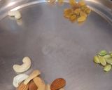 A picture of step 1 of Mango rava halwa today's special sweet for jaganath Puri festival.