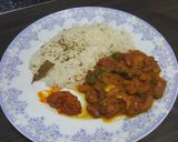 A picture of step 4 of RAJMA(red kidney beans curry).