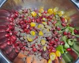 A picture of step 4 of Pomegranate salad.