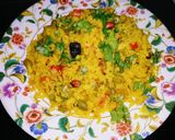 A picture of step 3 of Masala Poha.