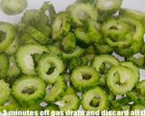 A picture of step 2 of Dry Karela fry sabzi.