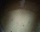 A picture of step 9 of Egg Biriyani, cauliflor chilli,potato fried with Badam Drink.