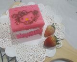 รูปขั้นตอนการทำที่ 3 ของ เค็กKitty สตอเบอรี่🍓