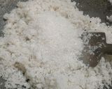 A picture of step 4 of Coconut burfi.