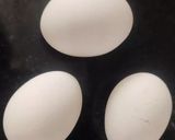 A picture of step 2 of Brahmi  leaves and egg subji.