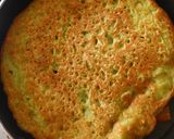 A picture of step 3 of Chana chilla.