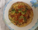 A picture of step 3 of Pizza Omelette.