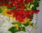 A picture of step 1 of Colourful Mushroom sauce.