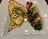 A picture of step 5 of Pan Fried Fish with Basil Lemon Sauce.