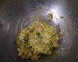 A picture of step 2 of Sabudana aloo pakoda.