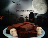 Foto del paso 8 de la receta: Brownie cementerio de chocolate y naranja para Halloween