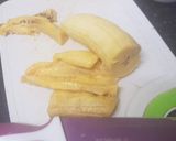 A picture of step 2 of Sweet bananas,pan fried.