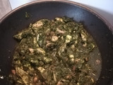 Pollo a la espinaca