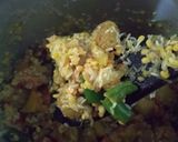 A picture of step 2 of Masala khichdi with pomegranate raita.