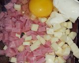 Foto del paso 5 de la receta: Tarta de acelga, zapallito, jamón y queso con un extra de sabor