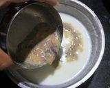 A picture of step 4 of Thandai Rose lassi.