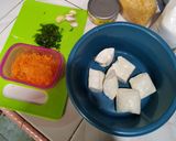 Foto langkah ke 1 dari resep Nugget Tahu mix Tuna.