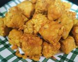 Gambar langkah 6 resipi Tempe goreng.