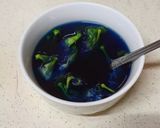 Foto langkah ke 2 dari resep 342. Puding Pepaya Susu Bunga Telang.