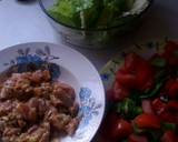 Foto del paso 1 de la receta: Ensalada compuesta con brochetas de pollo