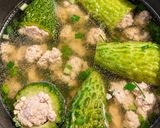 Hình bước làm 6 của món Canh Khổ Qua Nhật (Goya) Nhồi Thịt