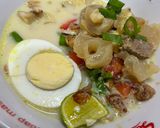Foto langkah ke 6 dari resep Soto Kikil Daging (soto betawi).