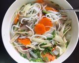 Hình bước làm 2 của món Bánh canh chay