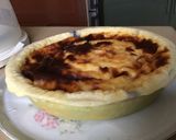 Une image de l'étape 16 de Flan pâtissier aux myrtilles pâte brisée au curaçao.