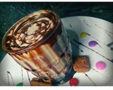 A picture of step 3 of Bourbon milkshake.