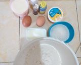 Foto langkah ke 1 dari resep Bolu Kukus Mekar (metode all in one).