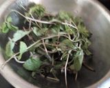 A picture of step 1 of Cucumber mint cooler.