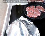 Foto del paso 5 de la receta: Mazorcas de maíz con chuletas "barbacoa"