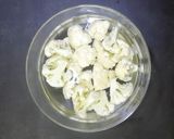 A picture of step 1 of Gobhi 65 Fry.