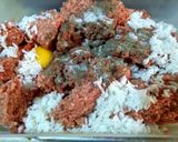 A picture of step 1 of Meatballs Stuffed with Hard-Boiled Egg.
