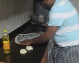 A picture of step 3 of Kerala porotta.