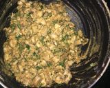 A picture of step 3 of Mushroom Kabab.