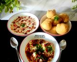 A picture of step 5 of Dahi Vada Chaat - Dahi Bhalla Chaat - Indian Street Food.