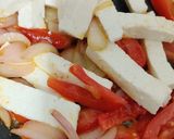 A picture of step 7 of Kadai Paneer.