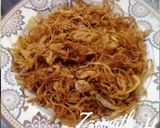 A picture of step 3 of Birista/Deep Fried Sliced Onions.