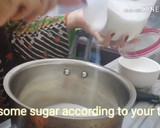 A picture of step 3 of Date shake without blender.