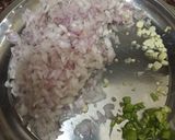 A picture of step 2 of Shahi palak paneer.