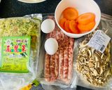 香腸蔬菜粥（電鍋料理）的食譜步驟1照片