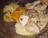 Foto del paso 2 de la receta: Pollo al verdeo o pechuga a la princesa