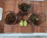 A picture of step 5 of Lemon pudina ice tea.