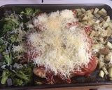A picture of step 5 of Sheet-Pan Chicken Parmesan.