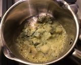Une image de l'étape 7 de Moules de bouchot au gorgonzola et vin blanc.